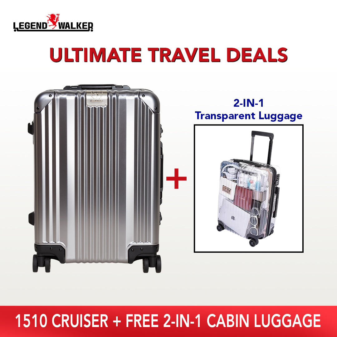 Aluminum Series 1510 Gun Metal + FREE Transparent Cabin Luggage