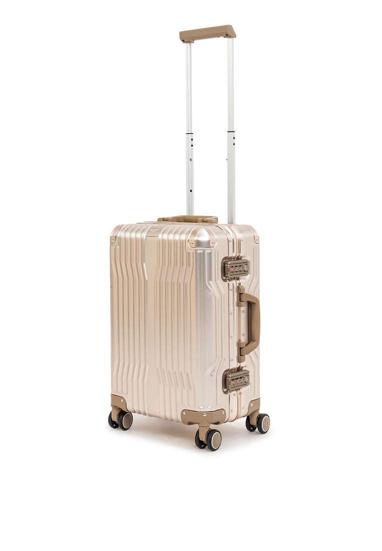 Aluminum Cruiser 1512 Champagne Gold + FREE Transparent Cabin Luggage