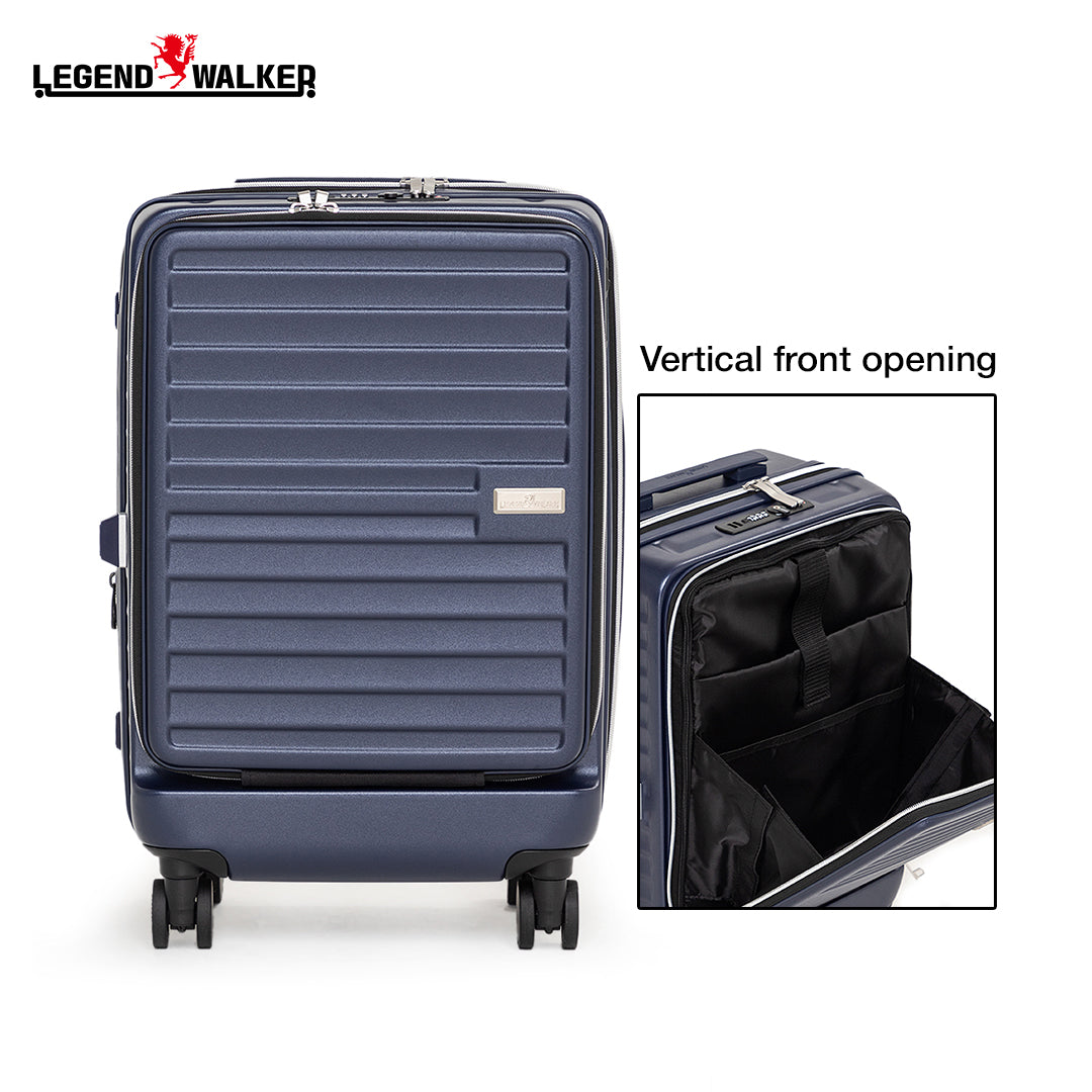BUY 1 TAKE 1 Malibu 5208 Medium Navy + FREE Transparent Cabin Luggage