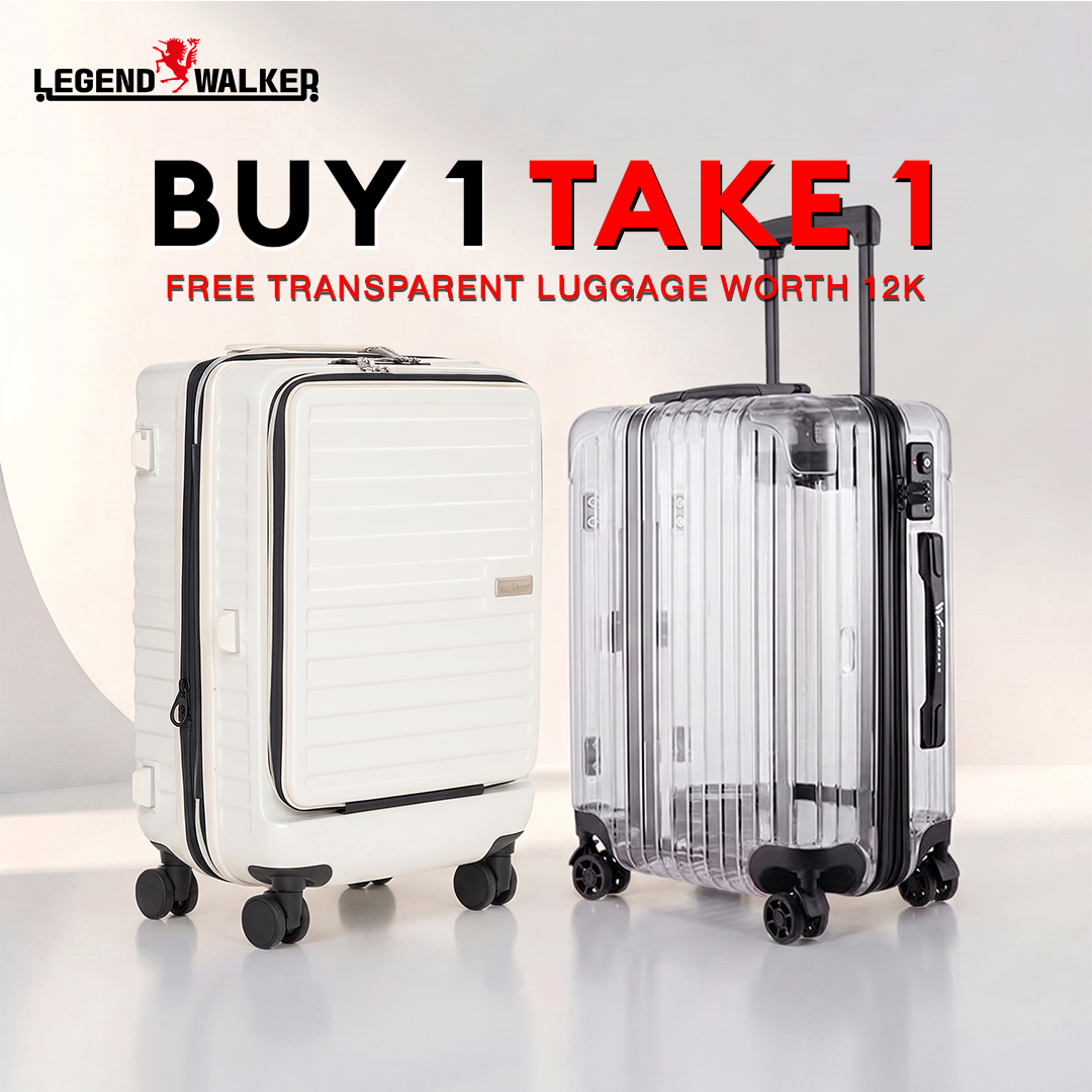 BUY 1 TAKE 1 Malibu 5208 Medium Ivory + FREE Transparent Cabin Luggage