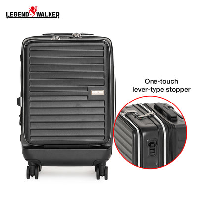 BUY 1 TAKE 1 Malibu 5208 Medium Black + FREE Transparent Cabin Luggage