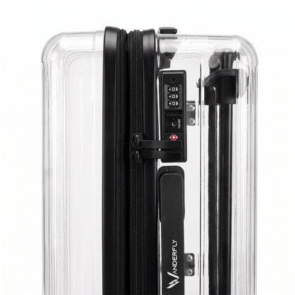 Clear Cabin Luggage (Zipper Type) - TSA Lugggage