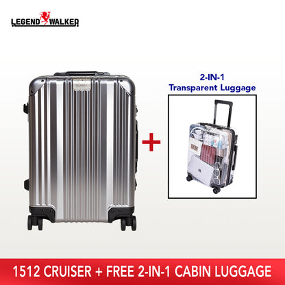 Aluminum Series 1510 Gun Metal + FREE Transparent Cabin Luggage
