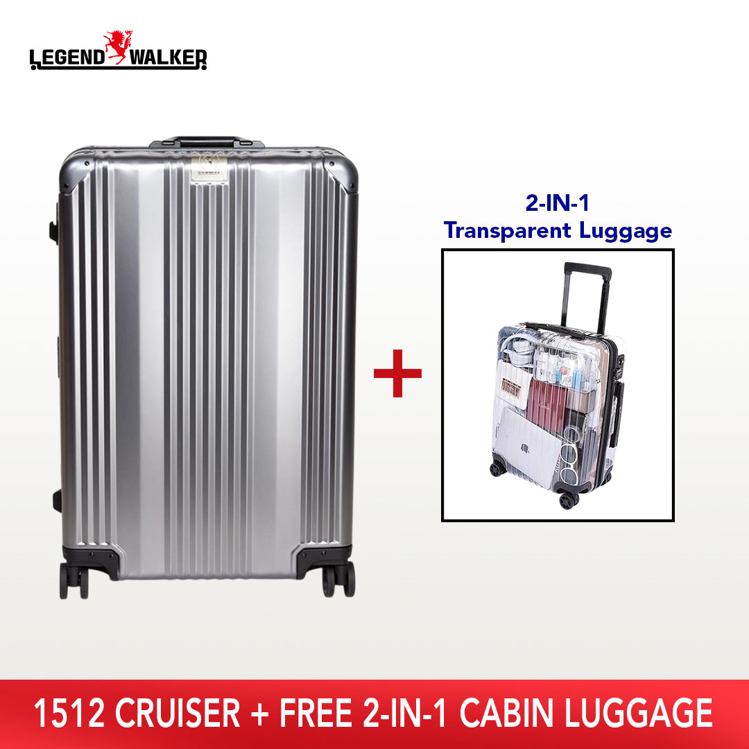 Aluminum Series 1510 Gun Metal + FREE Transparent Cabin Luggage