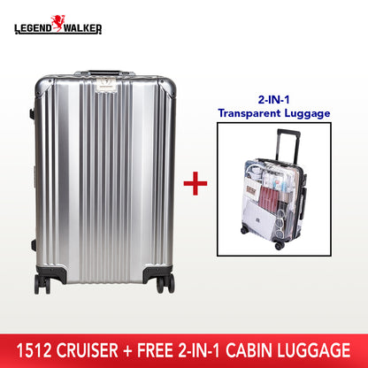 Aluminum Series 1510 Gun Metal + FREE Transparent Cabin Luggage