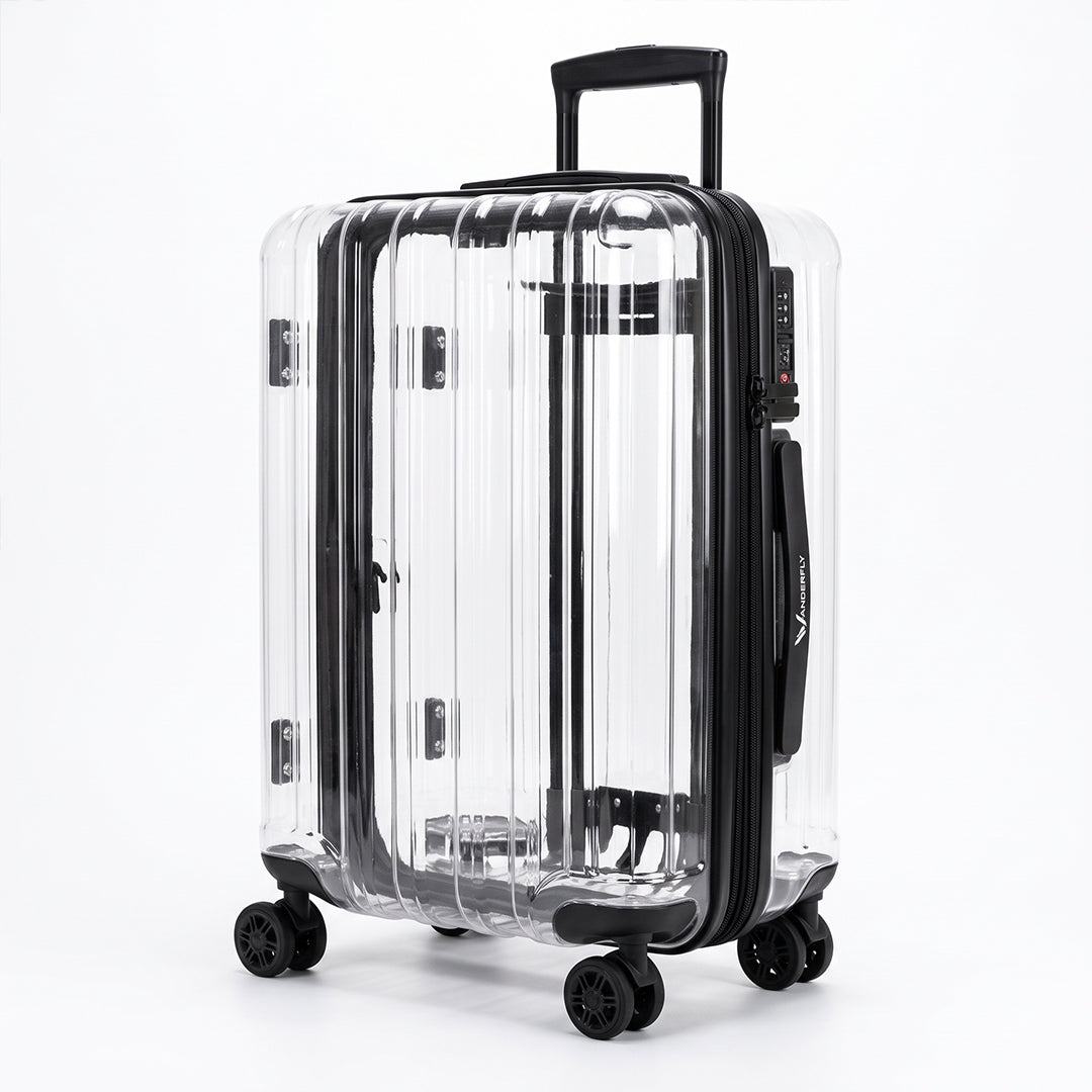 Clear Cabin Luggage (Zipper Type) - TSA Lugggage