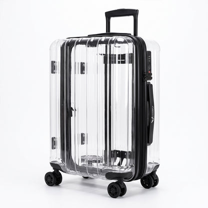 Clear Cabin Luggage (Zipper Type) - TSA Lugggage